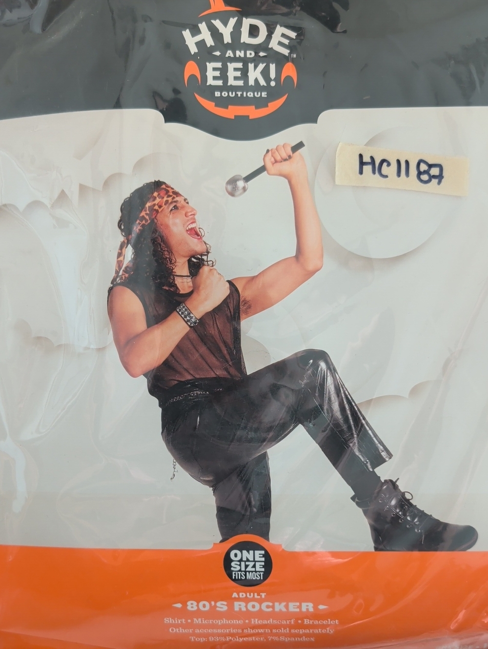 Adult 80's Rocker Costume - Black